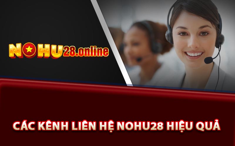 Các kênh liên hệ Nohu28 hiệu quả